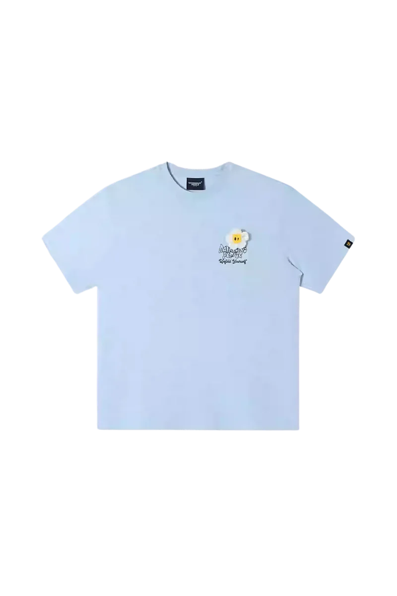 Dangerous People Flower Pin Heavy Weight Tee - ShaLaoBan