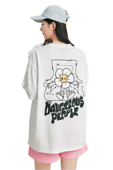Dangerous People Flower Pin Heavy Weight Tee - ShaLaoBan