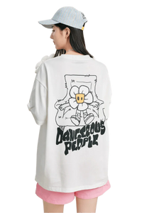 Dangerous People Flower Pin Heavy Weight Tee - ShaLaoBan