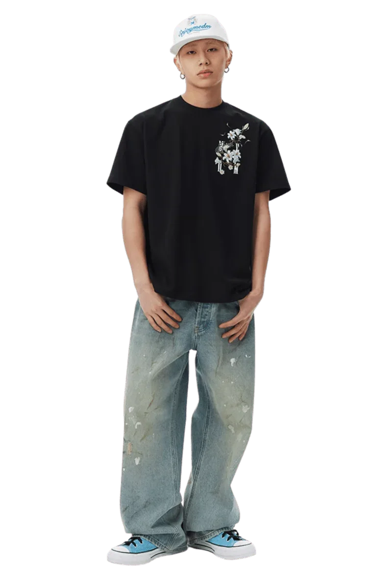 MEDM SS25 Flowers Embroidery Tee
