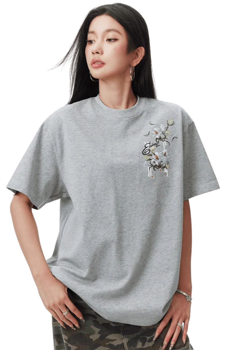 MEDM SS25 Flowers Embroidery Tee
