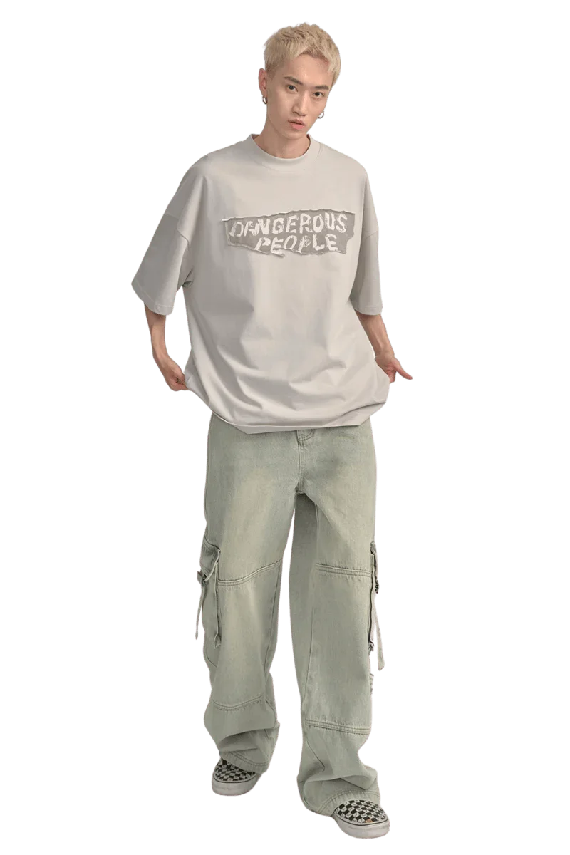 Dangerous People Front Patch Tee - ShaLaoBan
