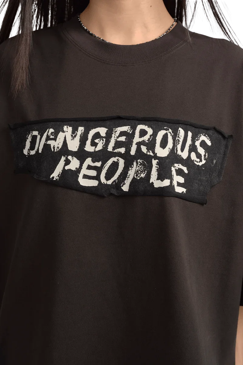 Dangerous People Front Patch Tee - ShaLaoBan