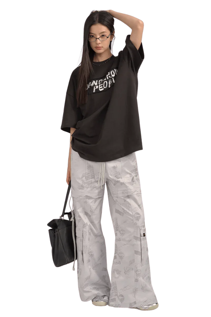 Dangerous People Front Patch Tee - ShaLaoBan