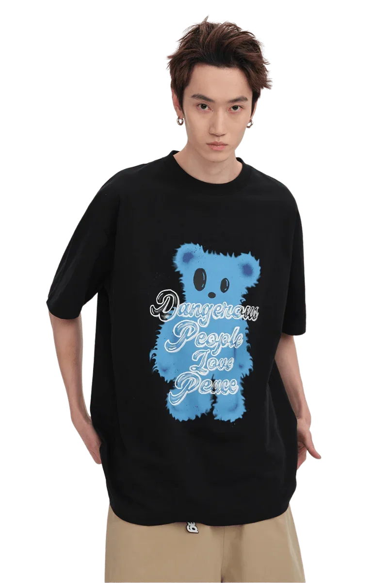 Dangerous People Furry Bear Tee - ShaLaoBan