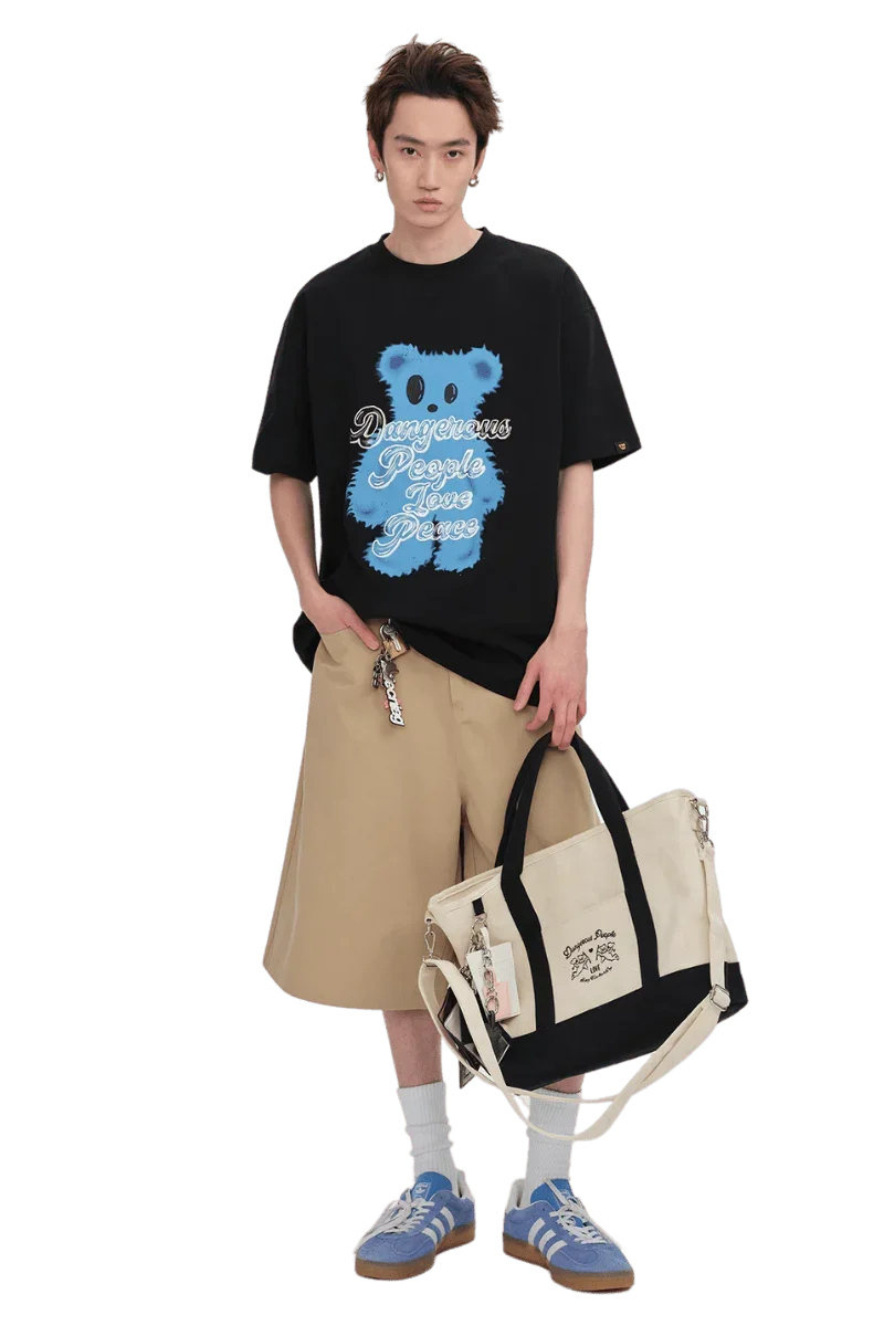 Dangerous People Furry Bear Tee - ShaLaoBan