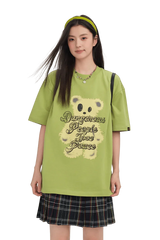 Dangerous People Furry Bear Tee - ShaLaoBan