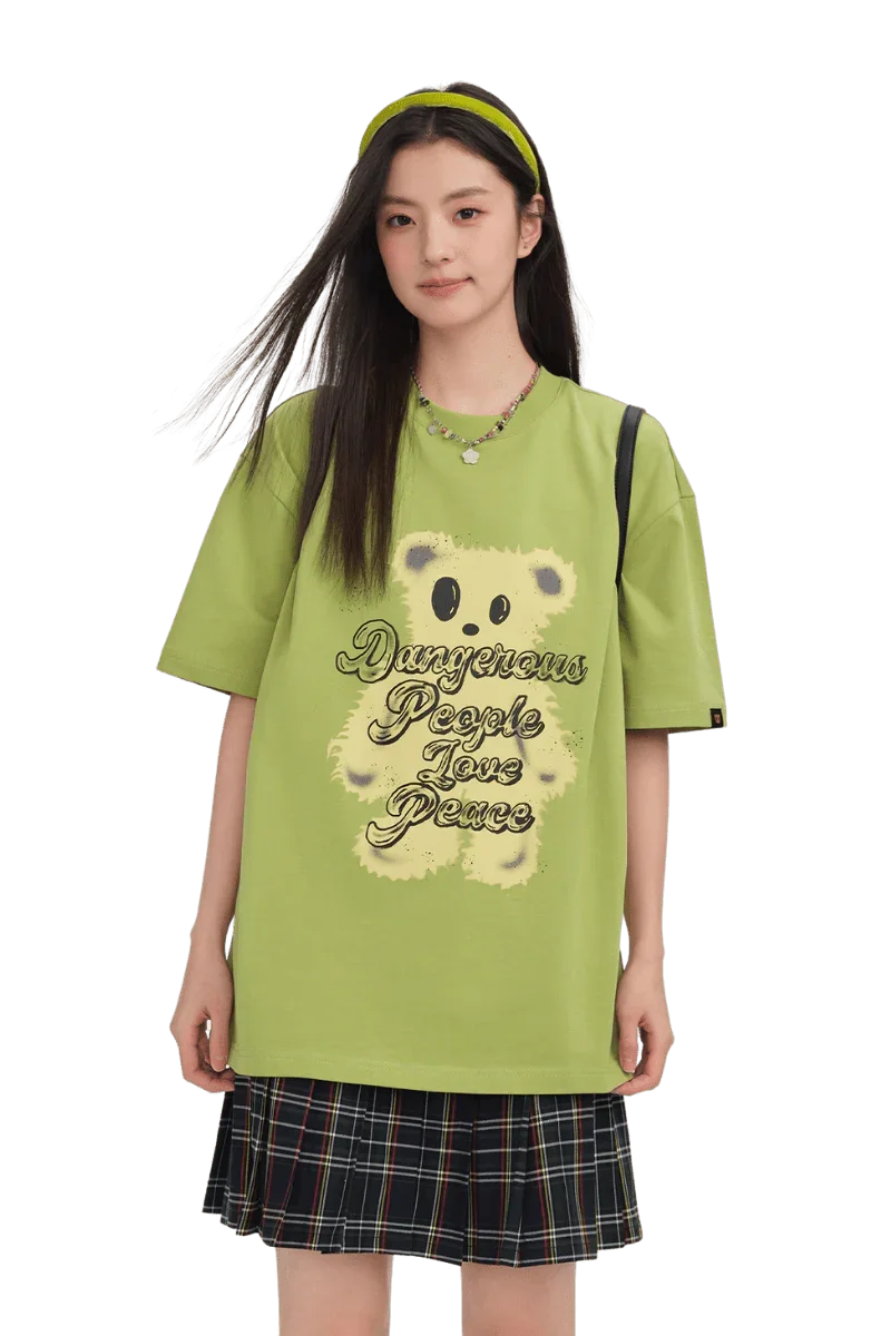 Dangerous People Furry Bear Tee - ShaLaoBan