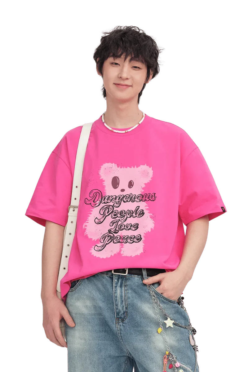 Dangerous People Furry Bear Tee - ShaLaoBan