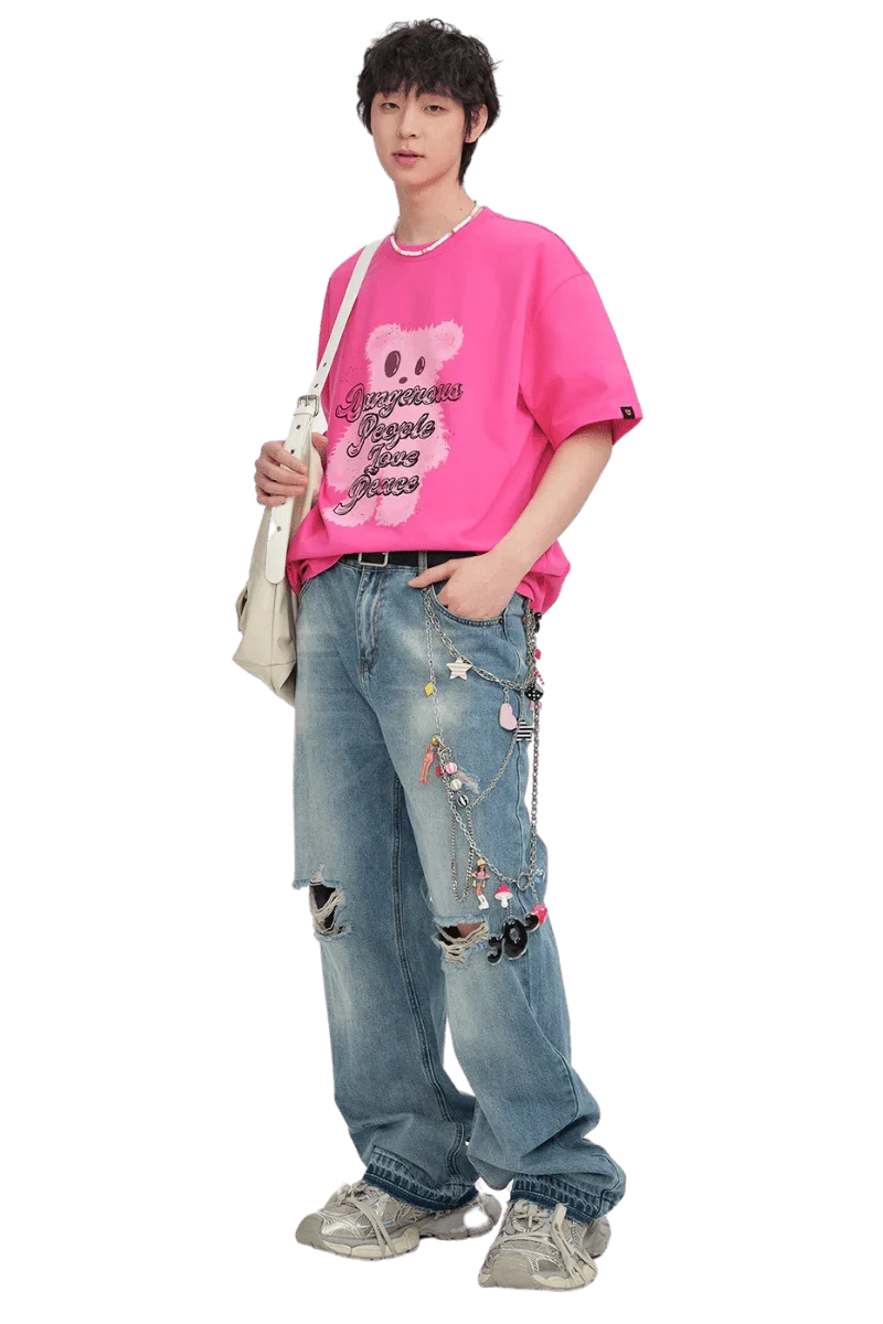Dangerous People Furry Bear Tee - ShaLaoBan