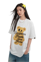 Dangerous People Furry Bear Tee - ShaLaoBan