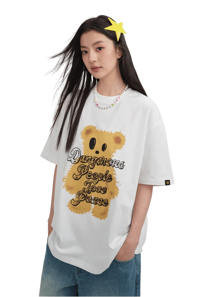 Dangerous People Furry Bear Tee - ShaLaoBan