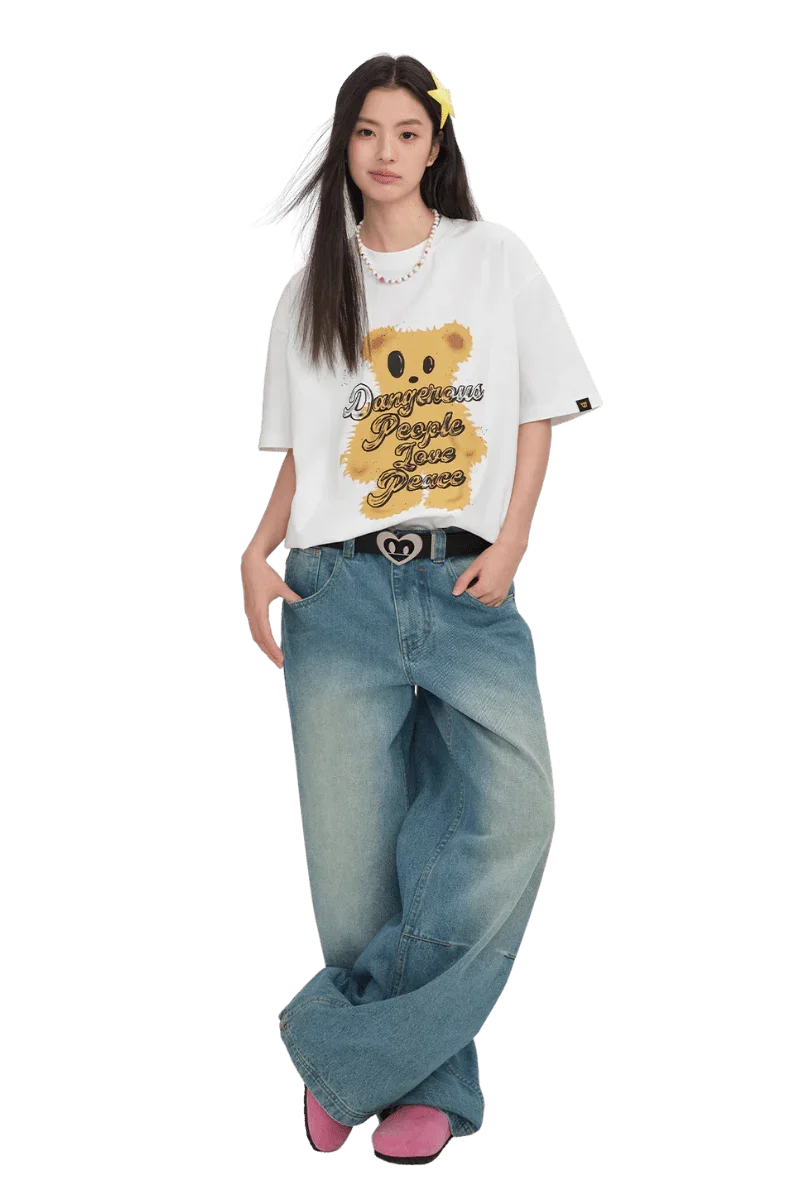 Dangerous People Furry Bear Tee - ShaLaoBan