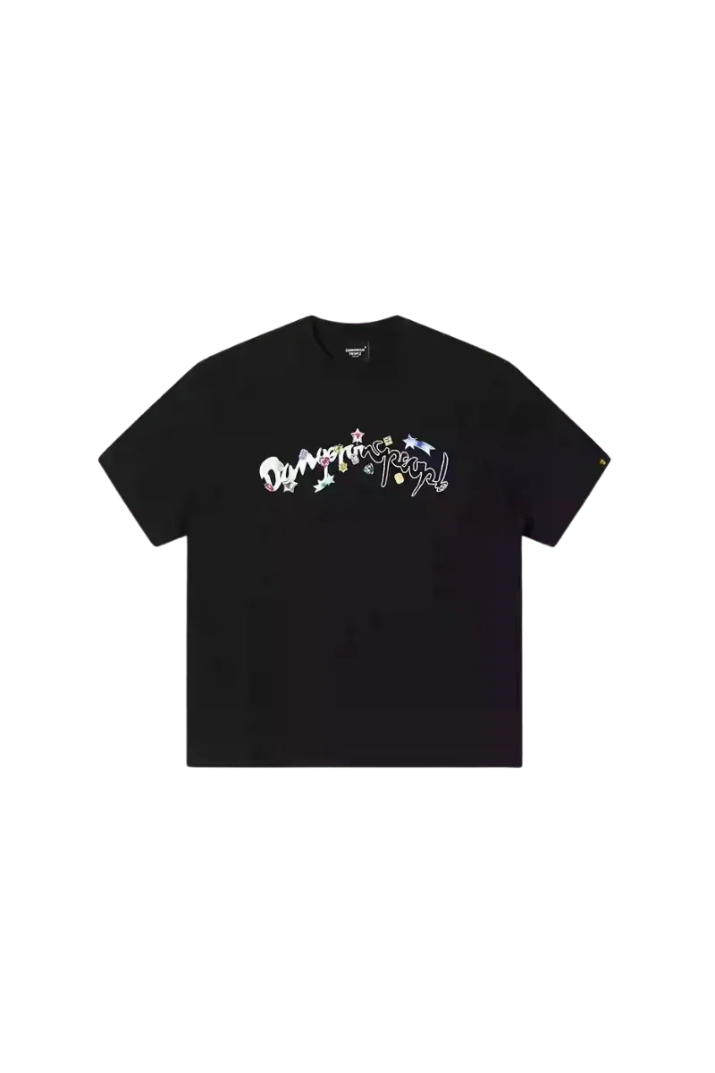 Dangerous People Gemstone Letter Tee - ShaLaoBan