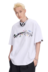 Dangerous People Gemstone Letter Tee - ShaLaoBan