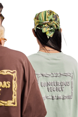 Dangerous People Glitter Embossed Tee - ShaLaoBan