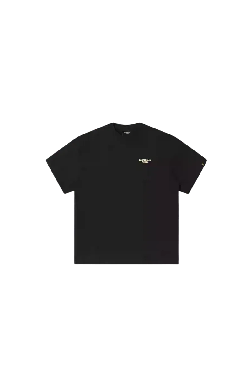 Dangerous People Glitter Embossed Tee - ShaLaoBan