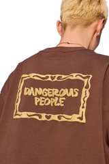 Dangerous People Glitter Embossed Tee - ShaLaoBan