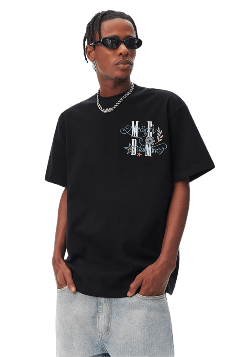 MEDM SS25 Glitter Embroidered Tee