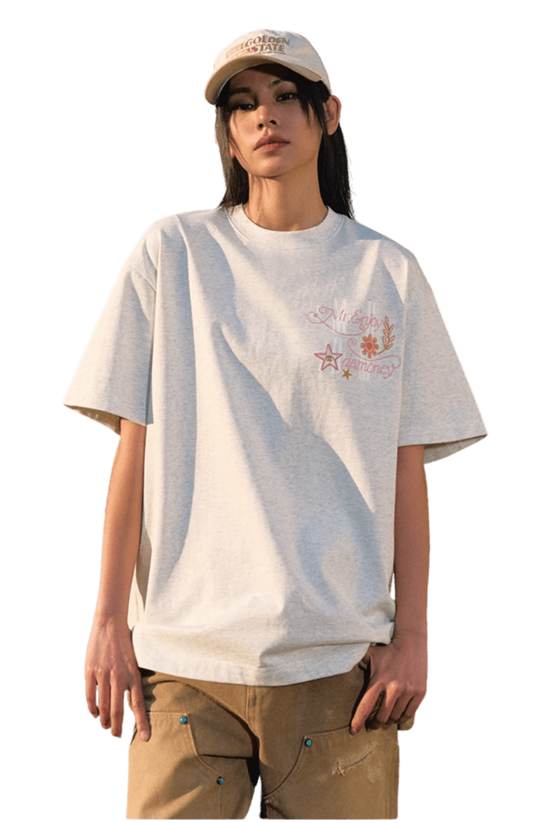 MEDM SS25 Glitter Embroidered Tee