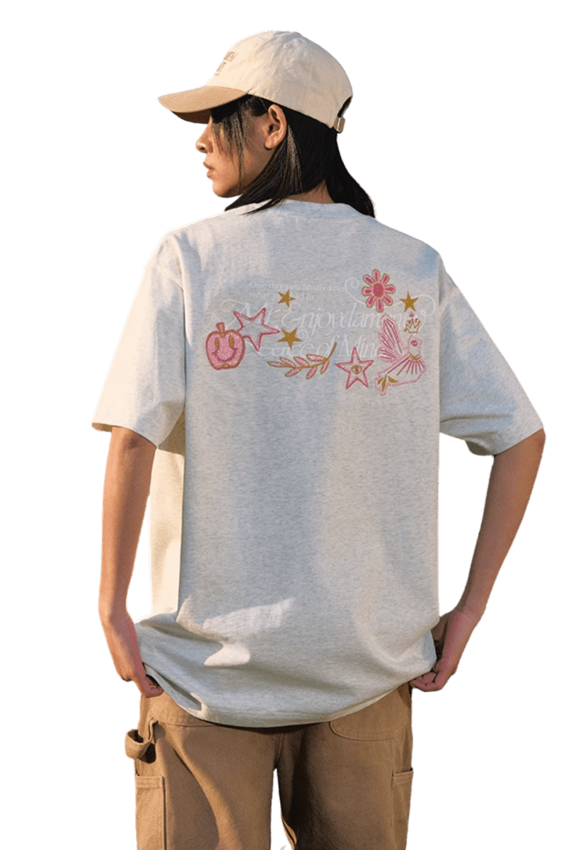 MEDM SS25 Glitter Embroidered Tee