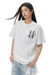 MEDM SS25 Glitter Embroidered Tee