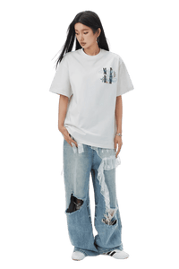 MEDM SS25 Glitter Embroidered Tee