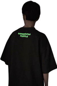 Dangerous People Glow In Dark Skeleton Tee - ShaLaoBan