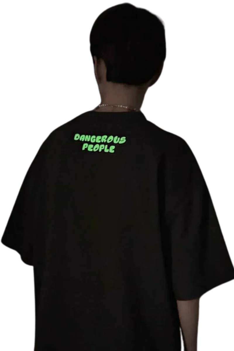 Dangerous People Glow In Dark Skeleton Tee - ShaLaoBan