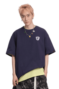 Dangerous People Gradient Outline Back Print Tee - ShaLaoBan