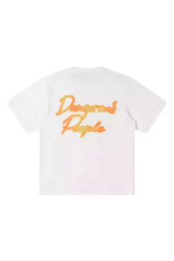 Dangerous People Gradient Outline Back Print Tee - ShaLaoBan