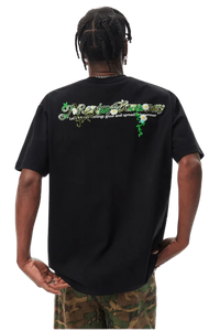 MEDM SS25 Green Floral Embroidery Tee