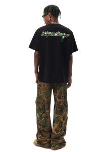 MEDM SS25 Green Floral Embroidery Tee