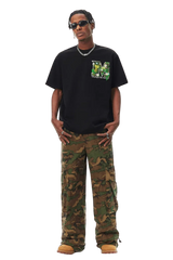 MEDM SS25 Green Floral Embroidery Tee