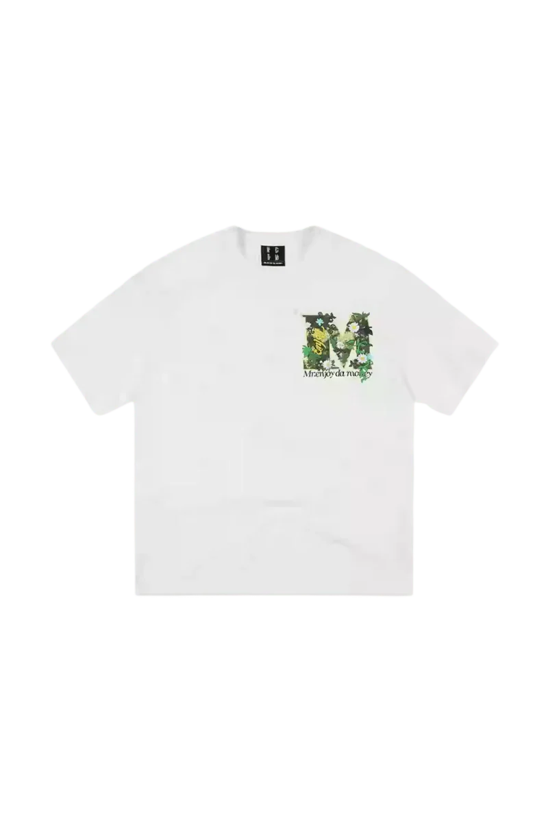 MEDM SS25 Green Floral Embroidery Tee