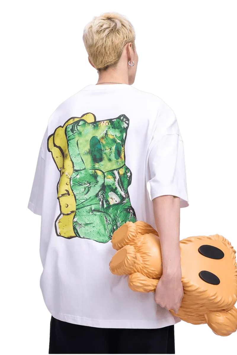 Dangerous People Gummy Bear EmbroideryTee - ShaLaoBan