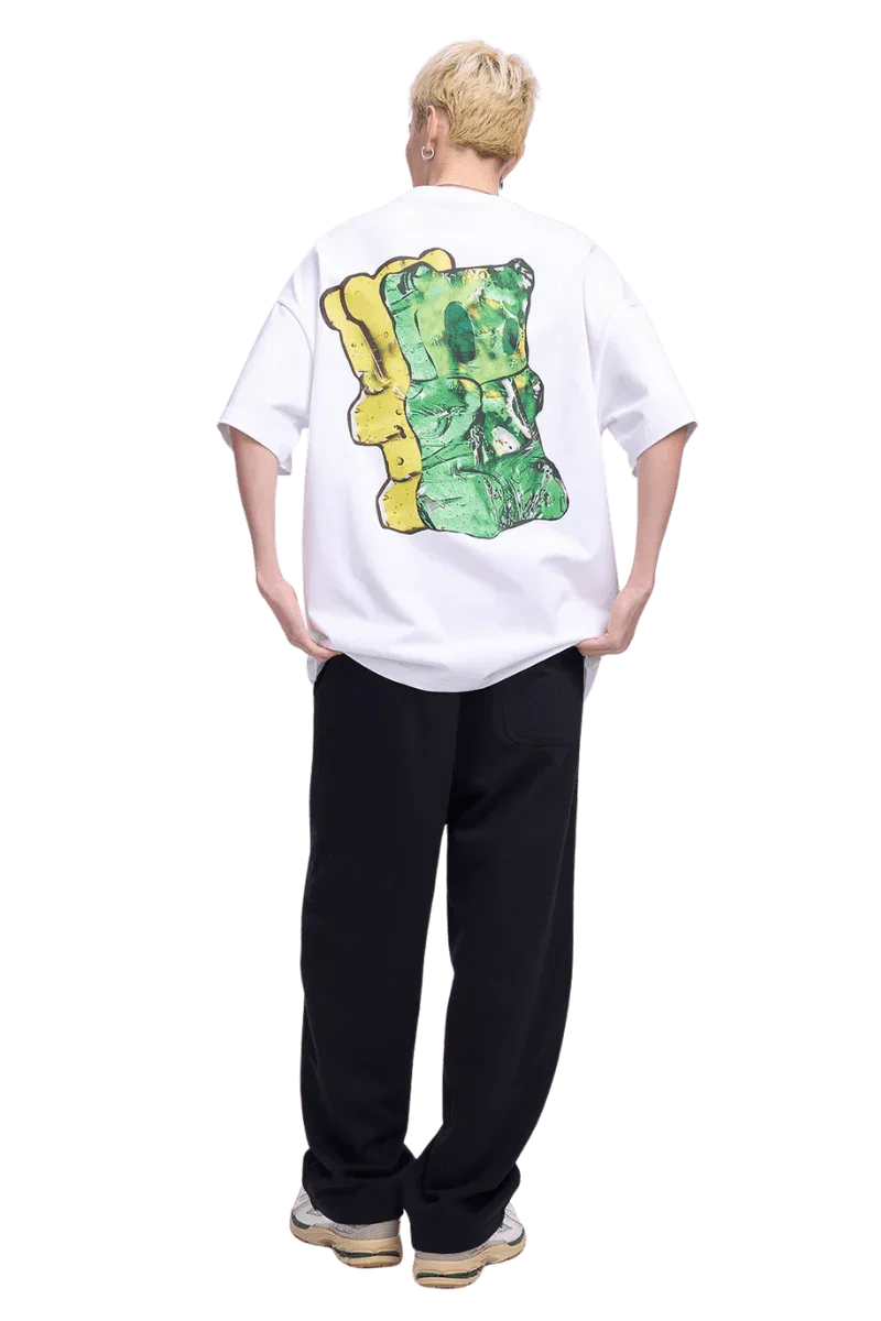 Dangerous People Gummy Bear EmbroideryTee - ShaLaoBan
