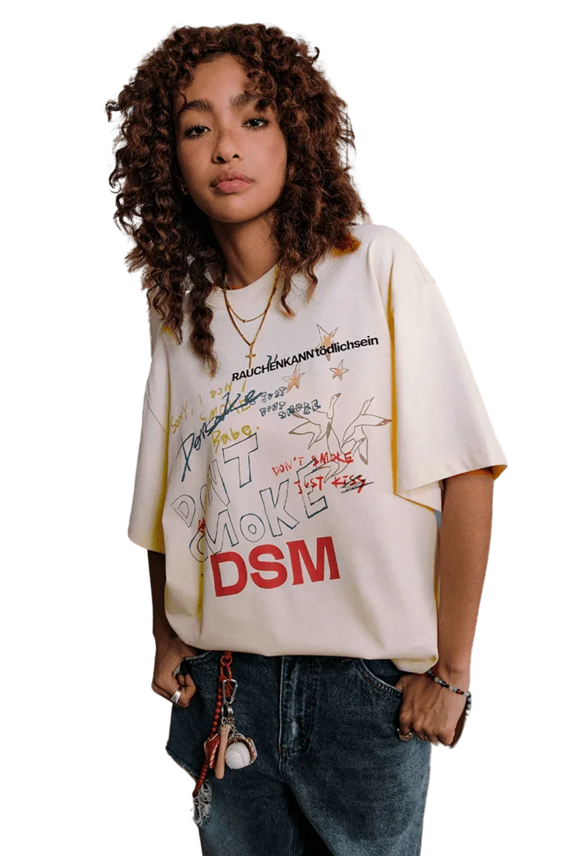 IDontSmoke Hand Painted Graffiti Tee - ShaLaoBan