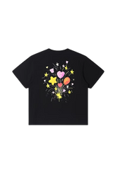 Dangerous People Heart Fireworks Grafitti Tee