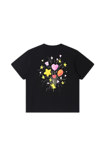 Dangerous People Heart Fireworks Grafitti Tee