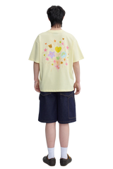 Dangerous People Heart Fireworks Grafitti Tee