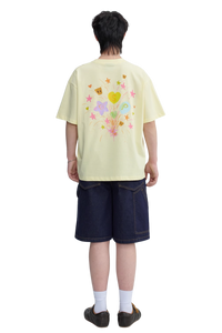 Dangerous People Heart Fireworks Grafitti Tee