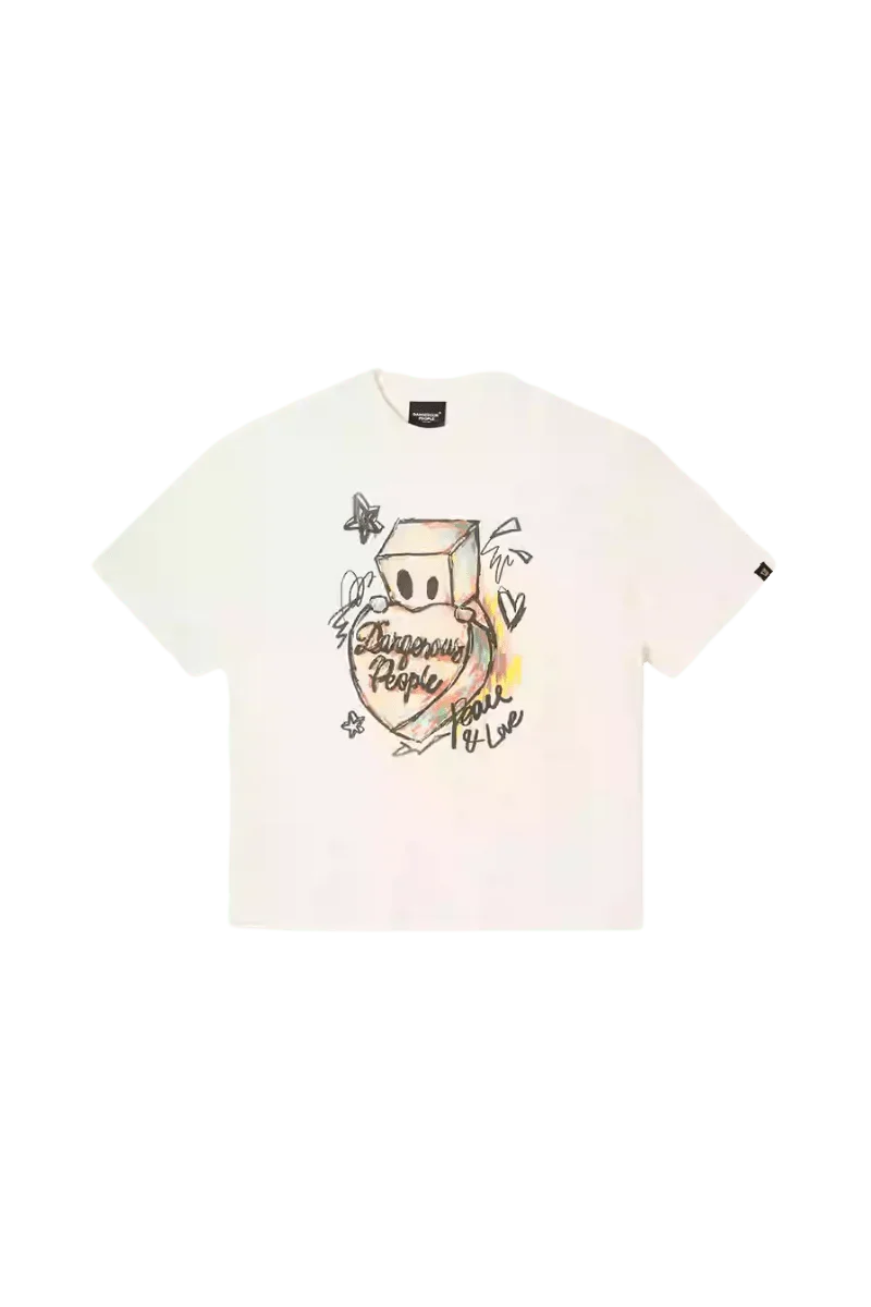 Dangerous People Heart Graffiti Tee - ShaLaoBan