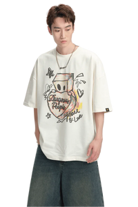 Dangerous People Heart Graffiti Tee - ShaLaoBan