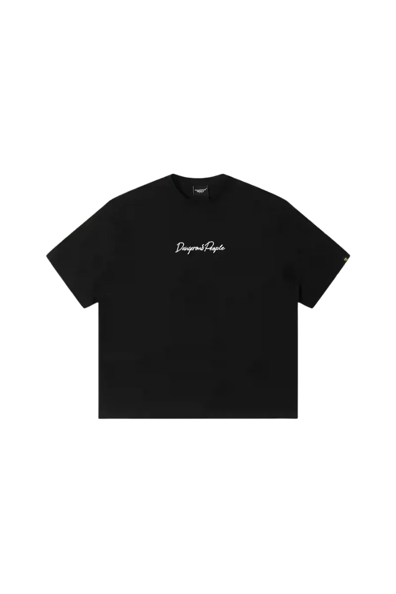 Dangerous People Heavy Weight Basic Cursive Tee - ShaLaoBan