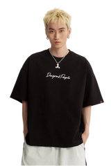 Dangerous People Heavy Weight Basic Cursive Tee - ShaLaoBan