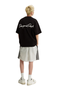 Dangerous People Heavy Weight Basic Cursive Tee - ShaLaoBan