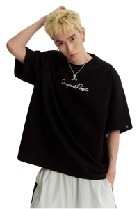 Dangerous People Heavy Weight Basic Cursive Tee - ShaLaoBan
