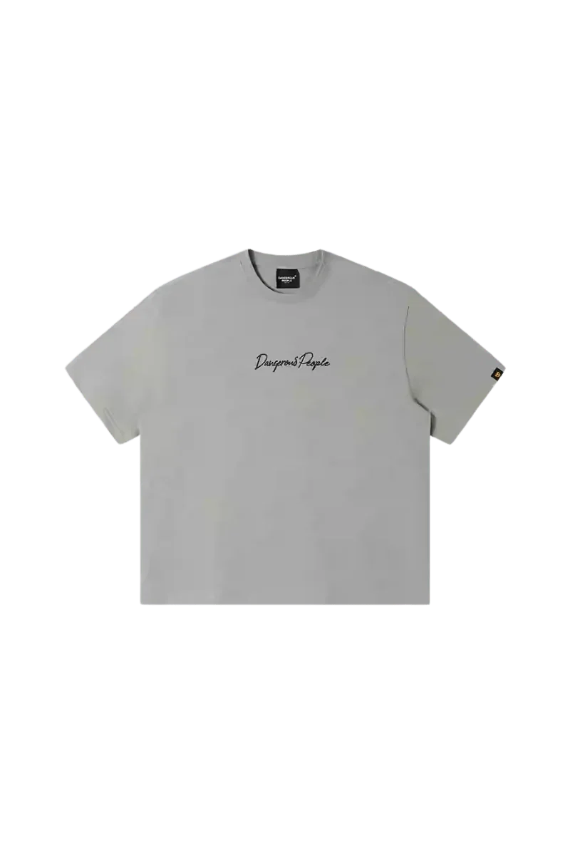 Dangerous People Heavy Weight Basic Cursive Tee - ShaLaoBan