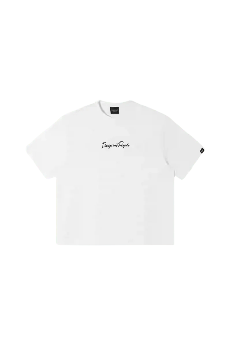 Dangerous People Heavy Weight Basic Cursive Tee - ShaLaoBan